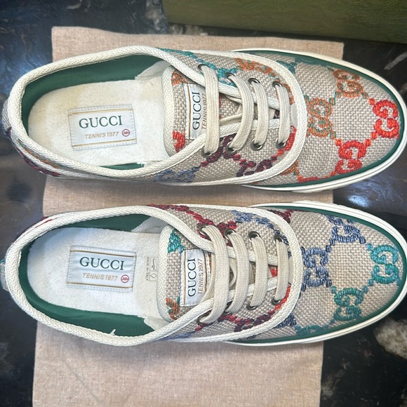 Gucci Sneakers Size 38.5 - PERFECT CONDITION - Pyschedelic Mini GG Multicolor - Picture 9 of 10